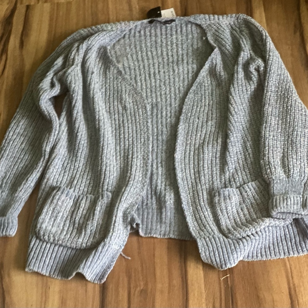 Signature Studio Light Gray Women's Cardigan